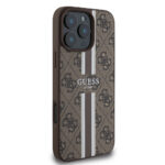 Guess - Hardcase 4G Printed Stripes MagSafe (GUHMP16XP4RPSW) - iPhone 16 Pro Max - Brown – Image 4