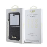 Guess - Glitter Script (GUHCZF6HGGSHK) - Samsung Galaxy Z Flip6 - Black – Image 7