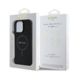 Guess - Saffiano Classic Logo MagSafe (GUHMP16LPSAHMCK) - iPhone 16 Pro - Black – Image 7