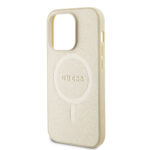 Guess - Saffiano MagSafe (GUHMP15LPSAHMCB) - iPhone 15 Pro - Gold – Image 4