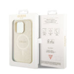 Guess - Saffiano MagSafe (GUHMP15LPSAHMCB) - iPhone 15 Pro - Gold – Image 6