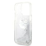 Karl Lagerfeld - Hardcase Glitter (KLHCP14LLNCHCS) - iPhone 14 Pro - Silver Choupette Head – Image 4