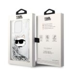 Karl Lagerfeld - Hardcase Glitter (KLHCP14LLNCHCS) - iPhone 14 Pro - Silver Choupette Head – Image 8