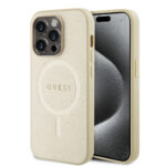 Guess - Saffiano MagSafe (GUHMP15LPSAHMCB) - iPhone 15 Pro - Gold