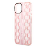 Karl Lagerfeld - Hardcase Monogram (KLHCP14MHKLSPCP) - iPhone 14 Plus - Pink Stripe – Image 2