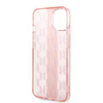 Karl Lagerfeld - Hardcase Monogram (KLHCP14MHKLSPCP) - iPhone 14 Plus - Pink Stripe – Image 4