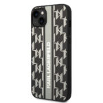 Karl Lagerfeld - Hardcase Monogram (KLHCP14MPGKLSKG) - iPhone 14 Plus - Grey Stripe – Image 5