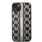 Karl Lagerfeld - Hardcase Monogram (KLHCP14MPGKLSKG) - iPhone 14 Plus - Grey Stripe – Image 3