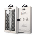 Karl Lagerfeld - Hardcase Monogram (KLHCP14MPGKLSKG) - iPhone 14 Plus - Grey Stripe – Image 8