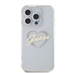 Guess - Hardcase IML Heart (GUHCP16XHCHGSPT) - iPhone 16 Pro Max - Clear
