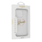 Guess - Hardcase IML Heart (GUHCP16XHCHGSPT) - iPhone 16 Pro Max - Clear – Image 3