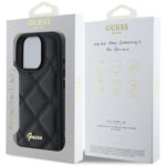 Guess - Quilted Metal Logo (GUHCP16XPSQSQSK) - iPhone 16 Pro Max - Black – Image 5