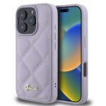 Guess - Quilted Metal Logo (GUHCP16XPSQSQSU) - iPhone 16 Pro Max - Light Purple