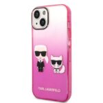 Karl Lagerfeld - Hardcase (KLHCP14MTGKCP) - iPhone 14 Plus - Pink Gradient Ikonik Karl&Choupette – Image 5