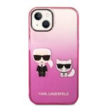 Karl Lagerfeld - Hardcase (KLHCP14MTGKCP) - iPhone 14 Plus - Pink Gradient Ikonik Karl&Choupette – Image 3