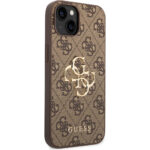 Guess - Hardcase 4G Big Metal Logo (GUHCP15M4GMGBR) - iPhone 15 Plus - Brown – Image 3
