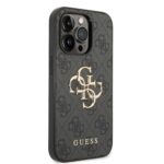 Guess - Hardcase 4G Big Metal Logo (GUHCP15L4GMGGR) - iPhone 15 Pro - Grey – Image 4