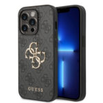 Guess - Hardcase 4G Big Metal Logo (GUHCP15L4GMGGR) - iPhone 15 Pro - Grey