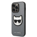 Karl Lagerfeld - Saffiano (KLHCP14XSAPCHG) - iPhone 14 Pro Max - Silver Choupette Head – Image 5