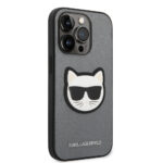 Karl Lagerfeld - Saffiano (KLHCP14XSAPCHG) - iPhone 14 Pro Max - Silver Choupette Head – Image 7
