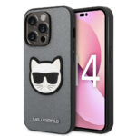 Karl Lagerfeld - Saffiano (KLHCP14XSAPCHG) - iPhone 14 Pro Max - Silver Choupette Head