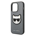 Karl Lagerfeld - Saffiano (KLHCP14XSAPCHG) - iPhone 14 Pro Max - Silver Choupette Head – Image 2