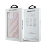 Karl Lagerfeld - Diagonal Quilted Script (KLHCP15SPQDSMGP) - iPhone 15 - Pink – Image 8