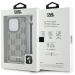 Karl Lagerfeld - IML Luxury (KLHCP15XHKDPNSK) - iPhone 15 Pro Max - Mono KL Pattern&Cord – Image 7