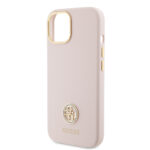 Guess - Silicone Logo Strass 4G (GUHCP15M4DGPP) - iPhone 15 Plus - Light Pink – Image 5