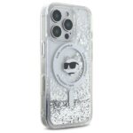 Karl Lagerfeld - Liquid Glitter MagSafe (KLHMP16XLGCHSGH) - iPhone 16 Pro Max - Transparent Choupette Head – Image 6