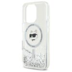 Karl Lagerfeld - Liquid Glitter MagSafe (KLHMP16XLGCHSGH) - iPhone 16 Pro Max - Transparent Choupette Head – Image 2