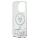 Karl Lagerfeld - Liquid Glitter MagSafe (KLHMP16XLGCHSGH) - iPhone 16 Pro Max - Transparent Choupette Head – Image 4