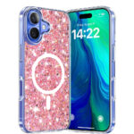 Techsuit - Sparkly Glitter MagSafe - iPhone 16 Plus - Pink