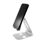 Fixed - Desk Stand Frame (FIXFR-PHO-SL) - for Phones / Tablets, Universal, Foldable, Minimalist Design, Aluminium - Silver – Image 3