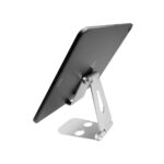 Fixed - Desk Stand Frame (FIXFR-PHO-SL) - for Phones / Tablets, Universal, Foldable, Minimalist Design, Aluminium - Silver – Image 6