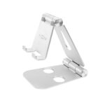 Fixed - Desk Stand Frame (FIXFR-PHO-SL) - for Phones / Tablets, Universal, Foldable, Minimalist Design, Aluminium - Silver