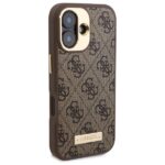Guess - Hardcase 4G Logo Plate MagSafe (GUHMP16SU4GPRW) - iPhone 16 - Brown – Image 4
