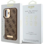 Guess - Hardcase 4G Logo Plate MagSafe (GUHMP16SU4GPRW) - iPhone 16 - Brown – Image 7