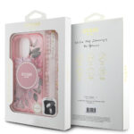 Guess - IML Flowers with Pearl Strap MagSafe (GUHMP16XHFWBRCESP) - iPhone 16 Pro Max - Pink – Image 6