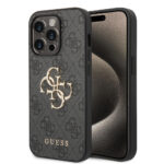 Guess - Hardcase 4G Big Metal Logo (GUHCP15X4GMGGR) - iPhone 15 Pro Max - Grey