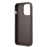 Guess - Hardcase 4G Big Metal Logo (GUHCP13L4GMGBR) - iPhone 13 Pro - Brown – Image 6