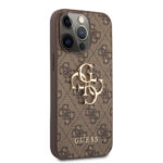 Guess - Hardcase 4G Big Metal Logo (GUHCP13L4GMGBR) - iPhone 13 Pro - Brown – Image 4