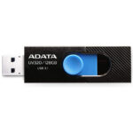 Adata - Memory Stick (AUV320-128G-RBKBL) - USB 3.1 FlashDrive, 128GB - Black / Blue
