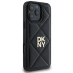 DKNY - Leather Quilted Stack Logo (DKHCP16XPQDSLK) - iPhone 16 Pro Max - Black – Image 6
