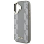 DKNY - Leather Checkered Pattern Magsafe (DKHMP16SPCPVSLE) - iPhone 16 - Beige – Image 5