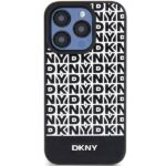 DKNY - Leather Printed Pattern Metal Logo MagSafe (DKHMP15XPSOSPK) - iPhone 15 Pro Max - Black – Image 4