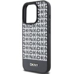 DKNY - Leather Printed Pattern Metal Logo MagSafe (DKHMP15XPSOSPK) - iPhone 15 Pro Max - Black – Image 7
