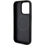 DKNY - Leather Printed Pattern Metal Logo MagSafe (DKHMP15XPSOSPK) - iPhone 15 Pro Max - Black – Image 3