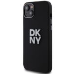 DKNY - Hardcase Liquid Silicone Metal Logo (DKHCP15SSMCBSK) - iPhone 15 - Black – Image 2