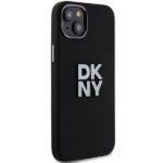 DKNY - Hardcase Liquid Silicone Metal Logo (DKHCP15SSMCBSK) - iPhone 15 - Black – Image 4